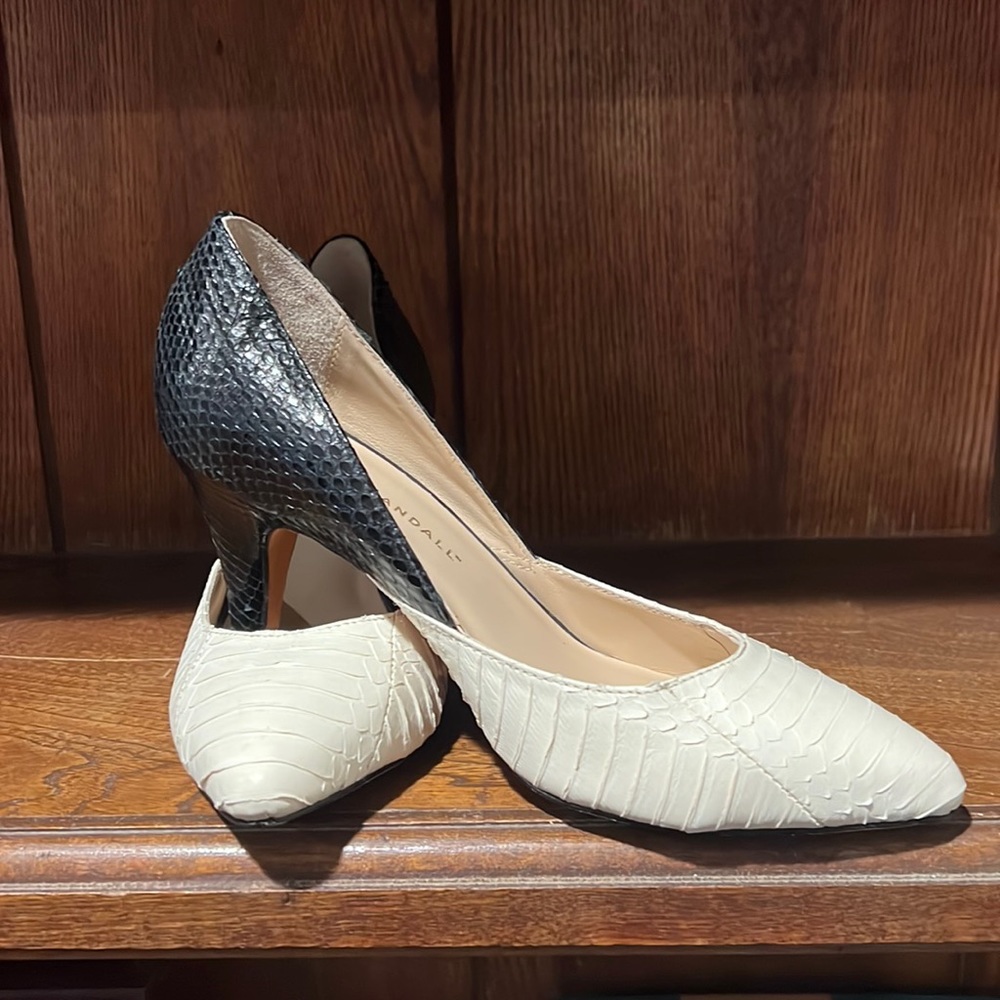 Loeffler Randall Embossed black and white Pumps 6.5